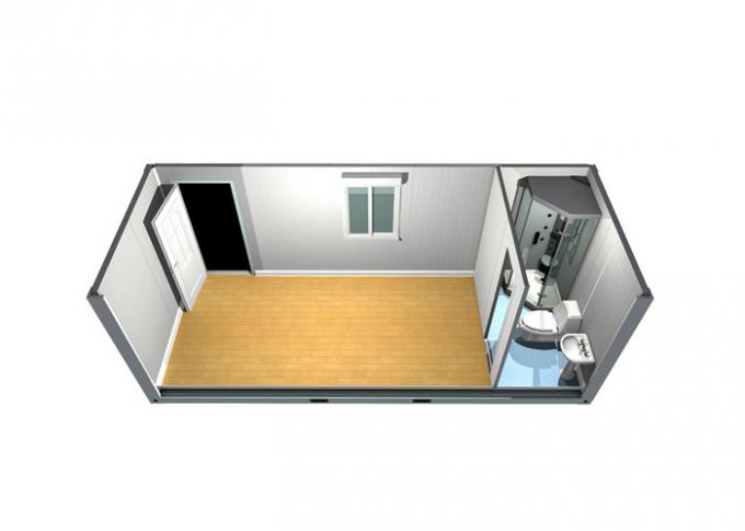 Дверь временного дома контейнера резиденции модульного стальная с санитарными объектами