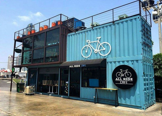 Китай Собрание наборов здания металла голубого цвета коммерчески гибкое для кофейни/кафа завод
