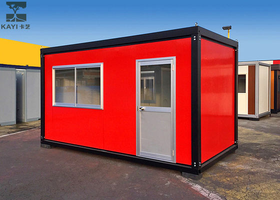Китай Красный дом контейнера плоского пакета, одиночный дом контейнера для жить/администрация завод