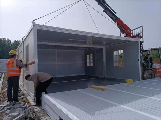 Складной 40ft портативный складной контейнер дом 5 мин установить антисейсмический