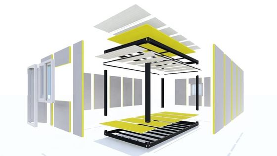 Офис охраны Контейнерный дом, Разъемный модульный контейнерный дом