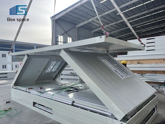 Flat Pack складной контейнерный дом Землетрясение Противомощные модульные сборные дома