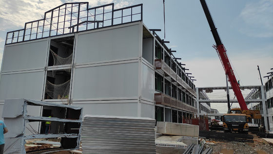 Бокс пространство три слоя для строительства общежития 20ft Prefab контейнерный дом низкая цена большой Prefab дом