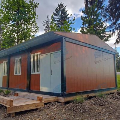 Boxspace 20 Foot Flat Pack Living Steel Frame Modular Home Prefab Sandwich Panel Shipping 3 Bedroom Container House